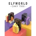 Elfworld Caky7000Puffs kertakäyttöiset ladattavat höyryt